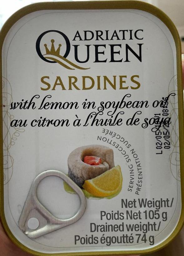 Фото - Сардины с лимоном в масле Adriatic Queen