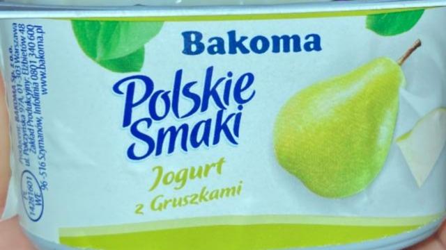 Фото - Йогурт из груши Bakoma Polskie Smaki Bakoma