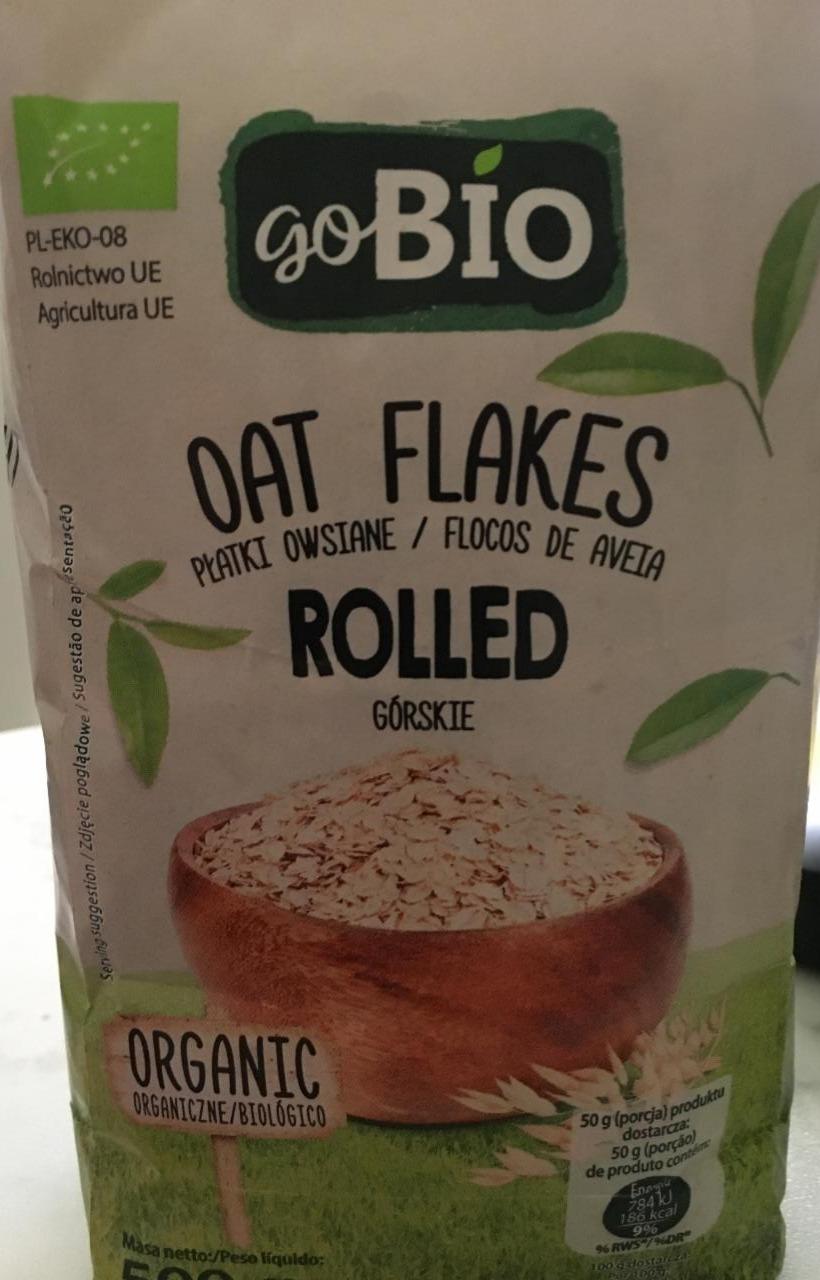 Фото - овсяные хлопья oat flakes Rolled go BIO