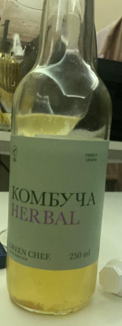 Фото - Напиток безалкогольный Комбуча kombucha Herbal Green Chef
