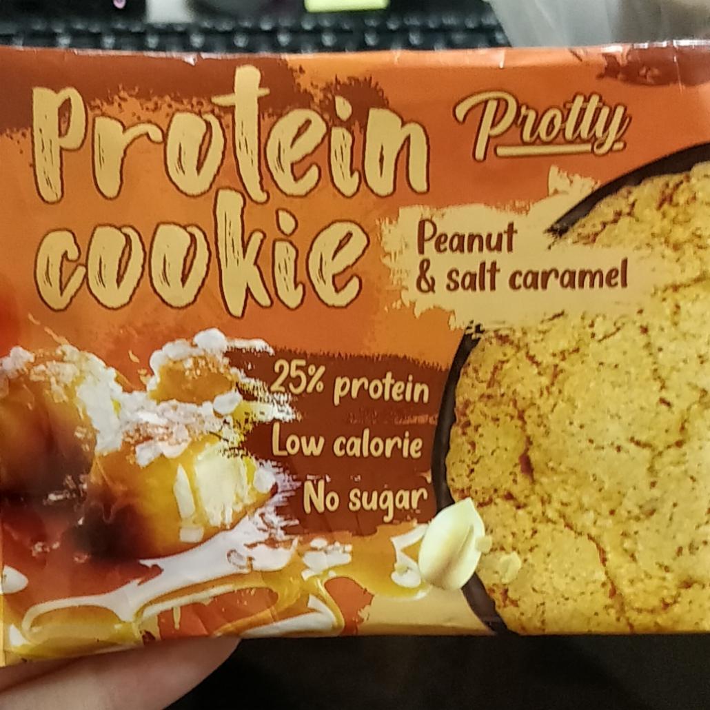 Фото - Потеиновое печенье protein cookie peanut&salt caramel Protty