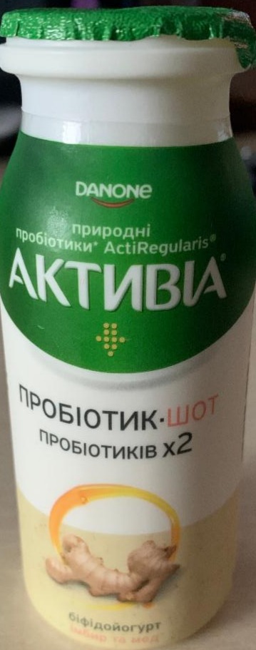 Фото - Бифидойогурт пробиотик шот 1.4% Имбирь и мед Активиа