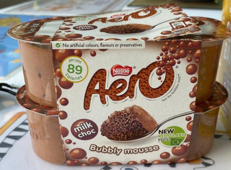 Фото - Мусс шоколадный Aero Milk Choc Bubbly Mousse Nestle