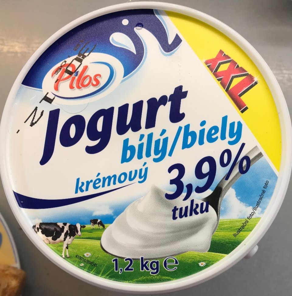 Фото - йогурт белый кремовый 3.7% Pilos