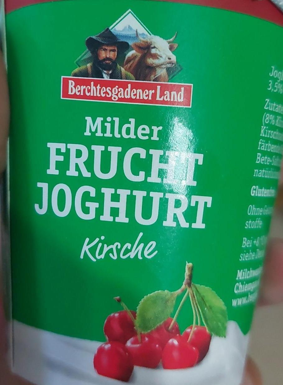 Фото - йогурт с черешней Milder FRUCHT JOGHURT Berchtesgadener Land