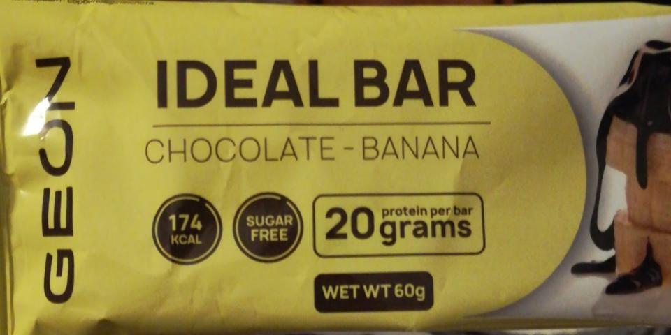 Фото - Gротеиновый батончик chocolate-banana Ideal bar