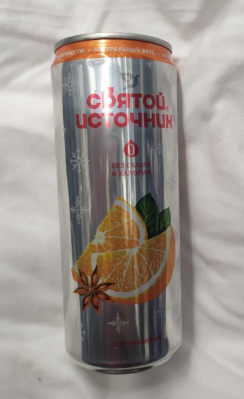 Фото - Напиток газированный 'Святой источник' апельсин и пряности Корица