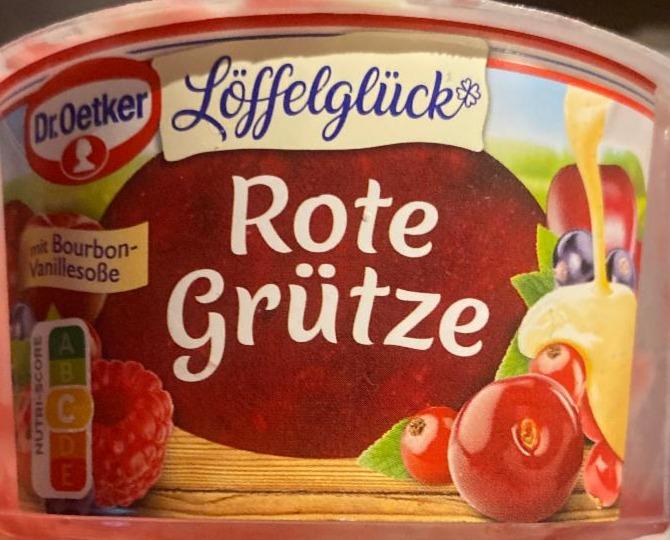 Фото - Йогурт с ванильным соусом Rote Grütze Dr. Oetker
