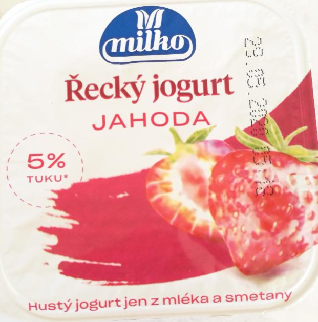Фото - греческий йогурт клубника 5% Milko