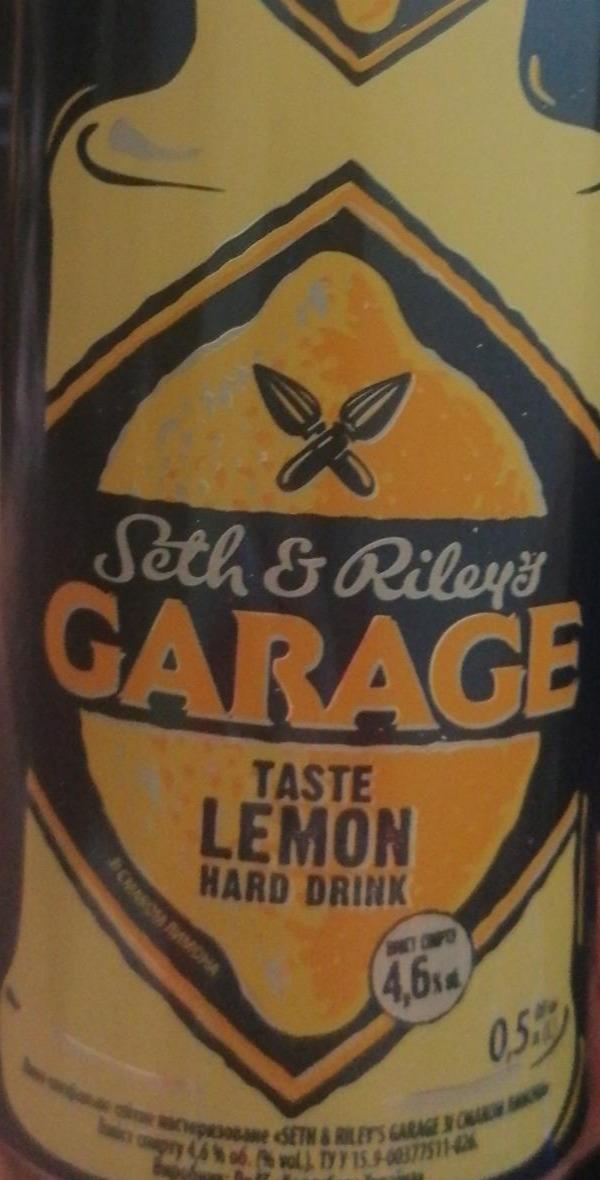 Фото - Пиво светлое 4.6% Taste Lemon Hard Drink Seth & Riley's Garage