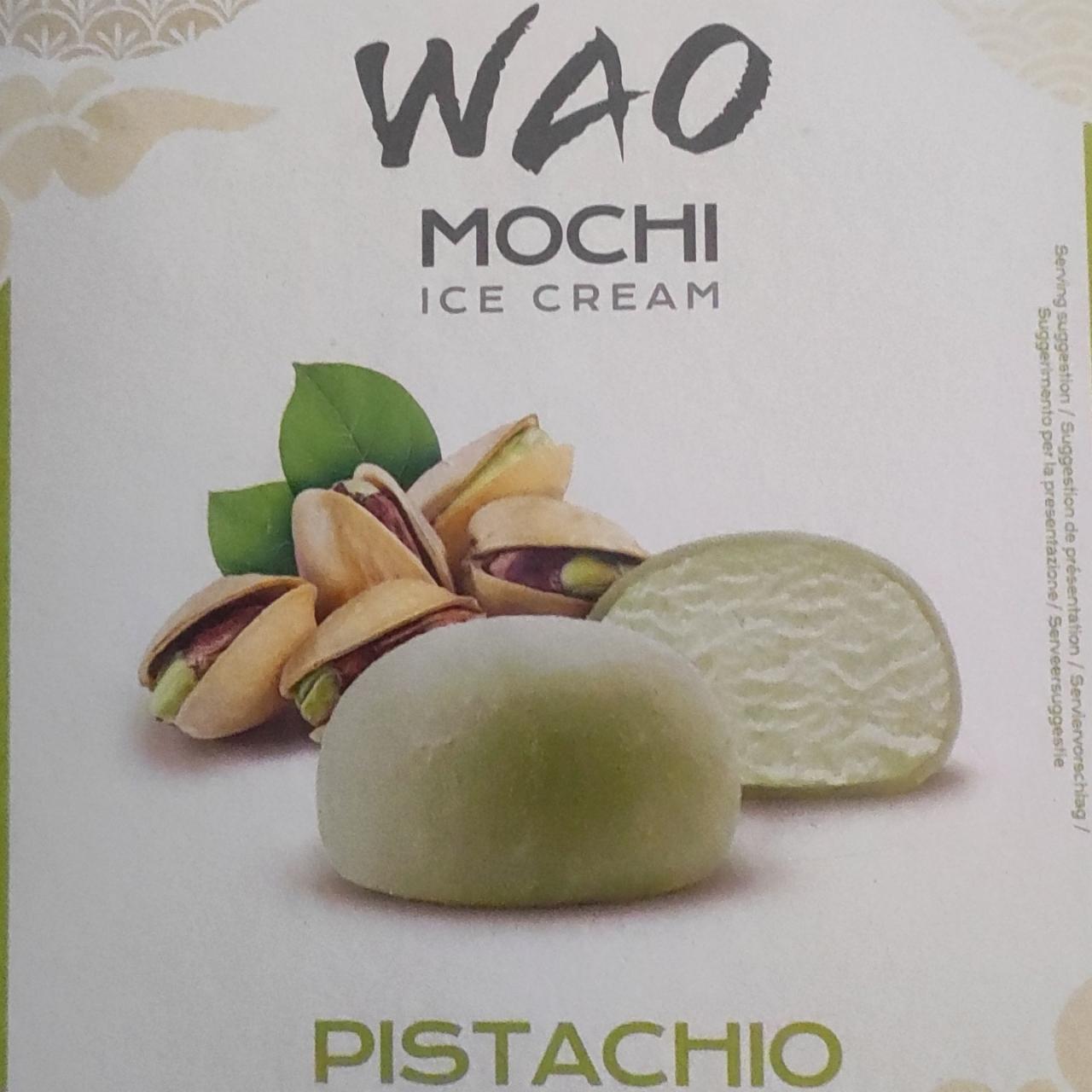 Фото - Фисташковое мороженое, покрытое Моти (рисовое тесто 45%) Wao Mochi
