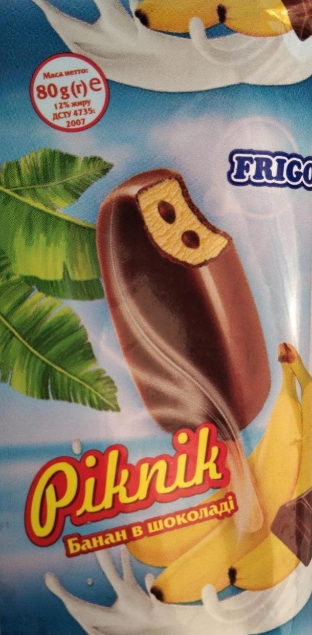 Фото - Мороженое Piknik Банан в шоколаде Frigo