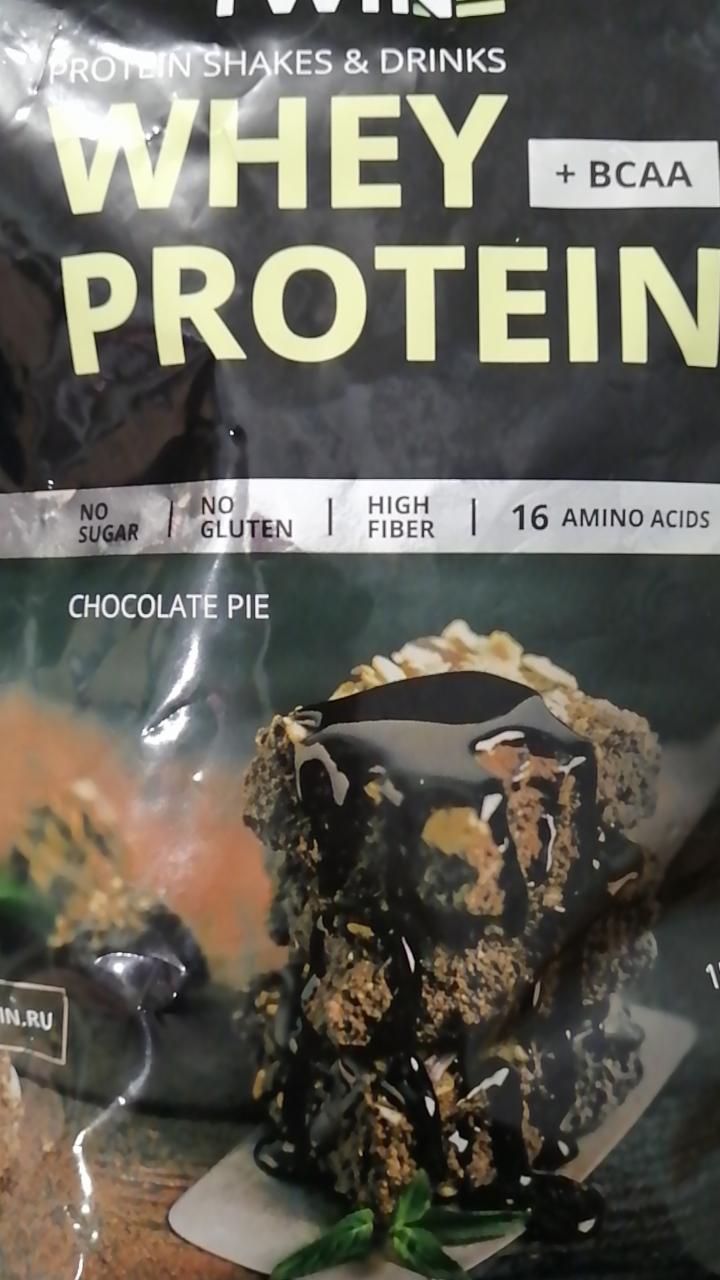 Фото - Коктейль для похудения, без сахара, шоколадный пирог Whey protein+bcaa 1WIN