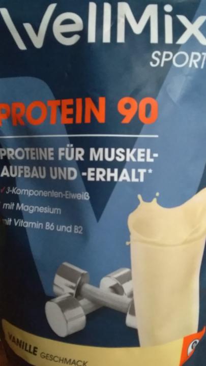 Фото - протеин Protein 90 со вкусом ванили WellMix Sport Rossmann