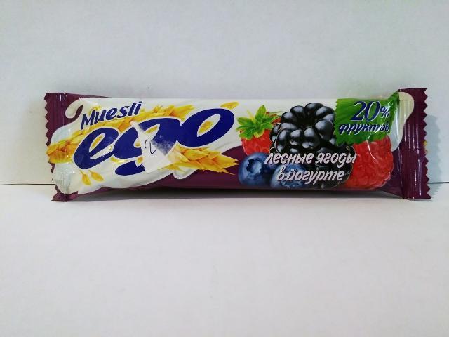 Фото - батончик мюсли лесные ягоды в йогурте 'Ego' Эго