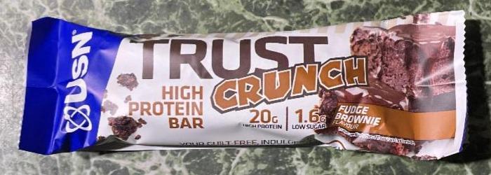Фото - Trust Crunch High Protein Bar Fudge Brownie USN