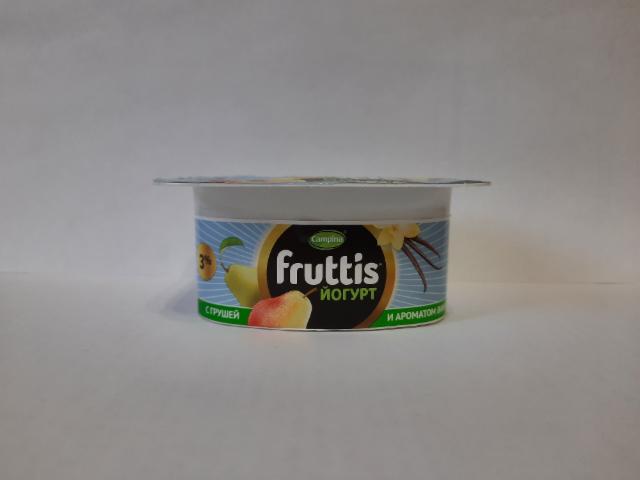 Фото - Йогурт с грушей и ароматом ванили 3% Fruttis
