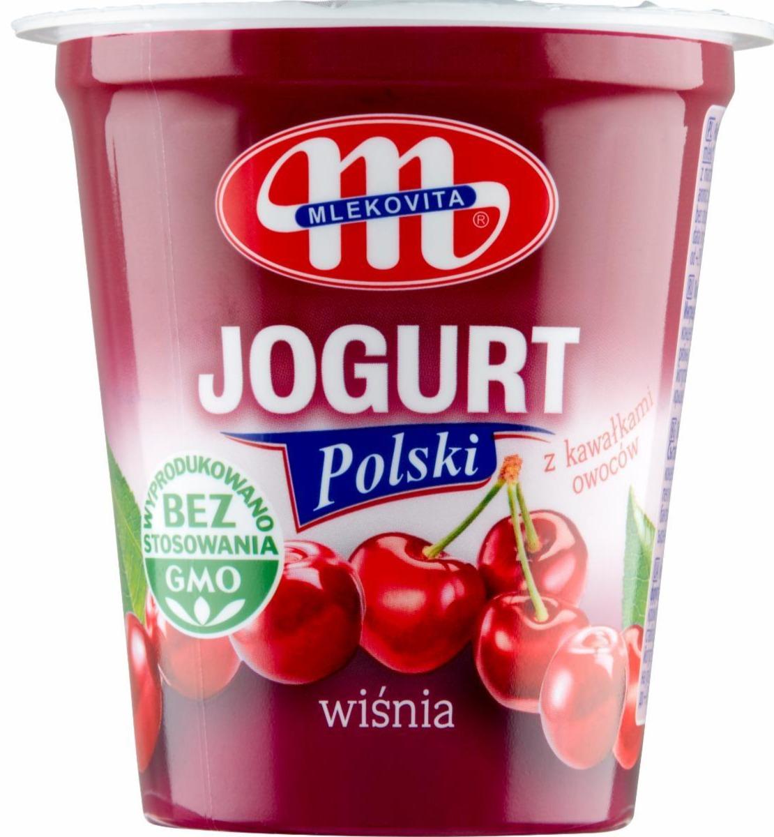 Фото - Йогурт польский вишневый Cherry Mlekovita