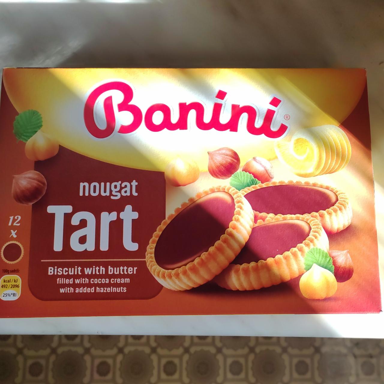 Фото - Tart nougat бисквит с какао и орехом Banini