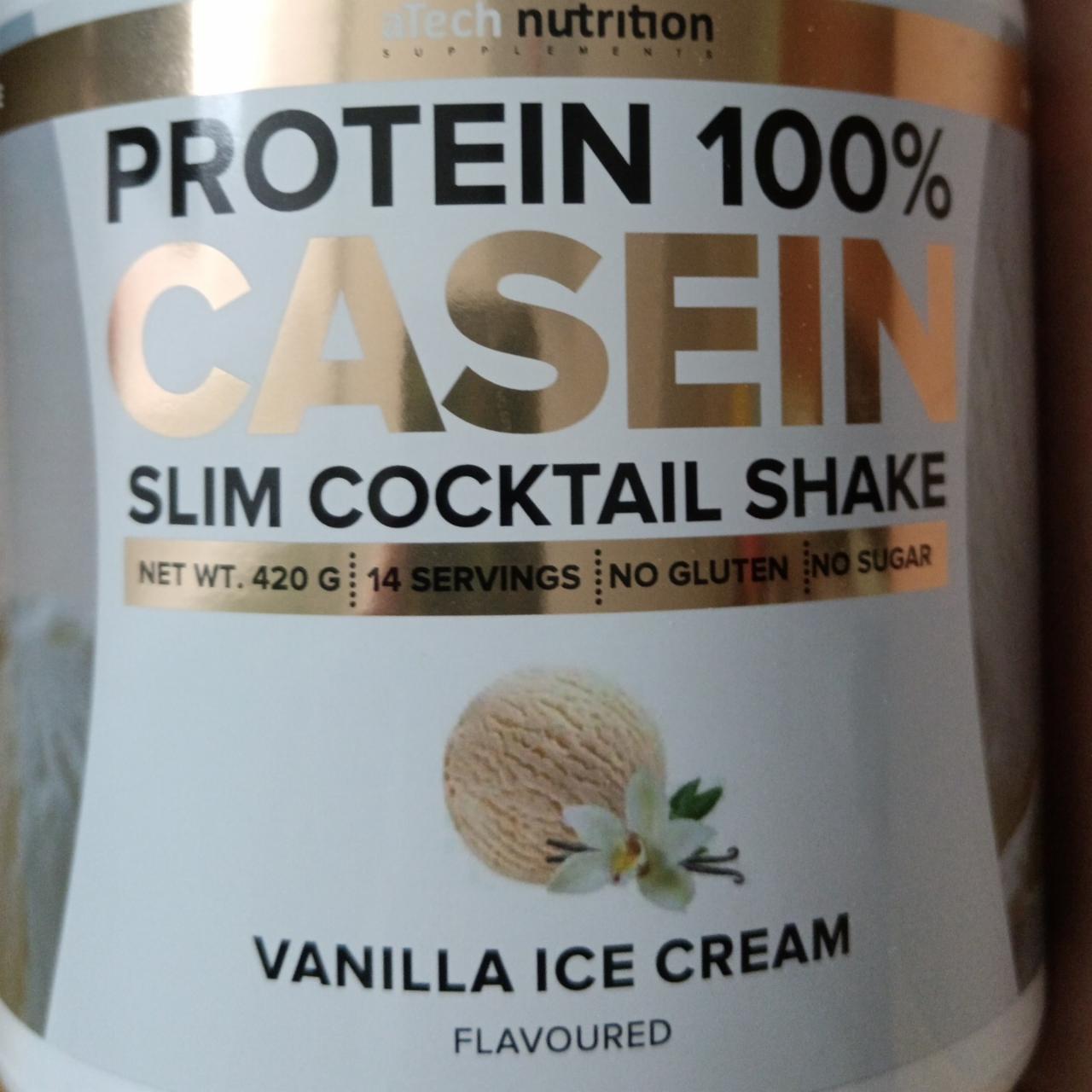 Фото - Казеин Casein Protein ванильное мороженое aTech Nutrition