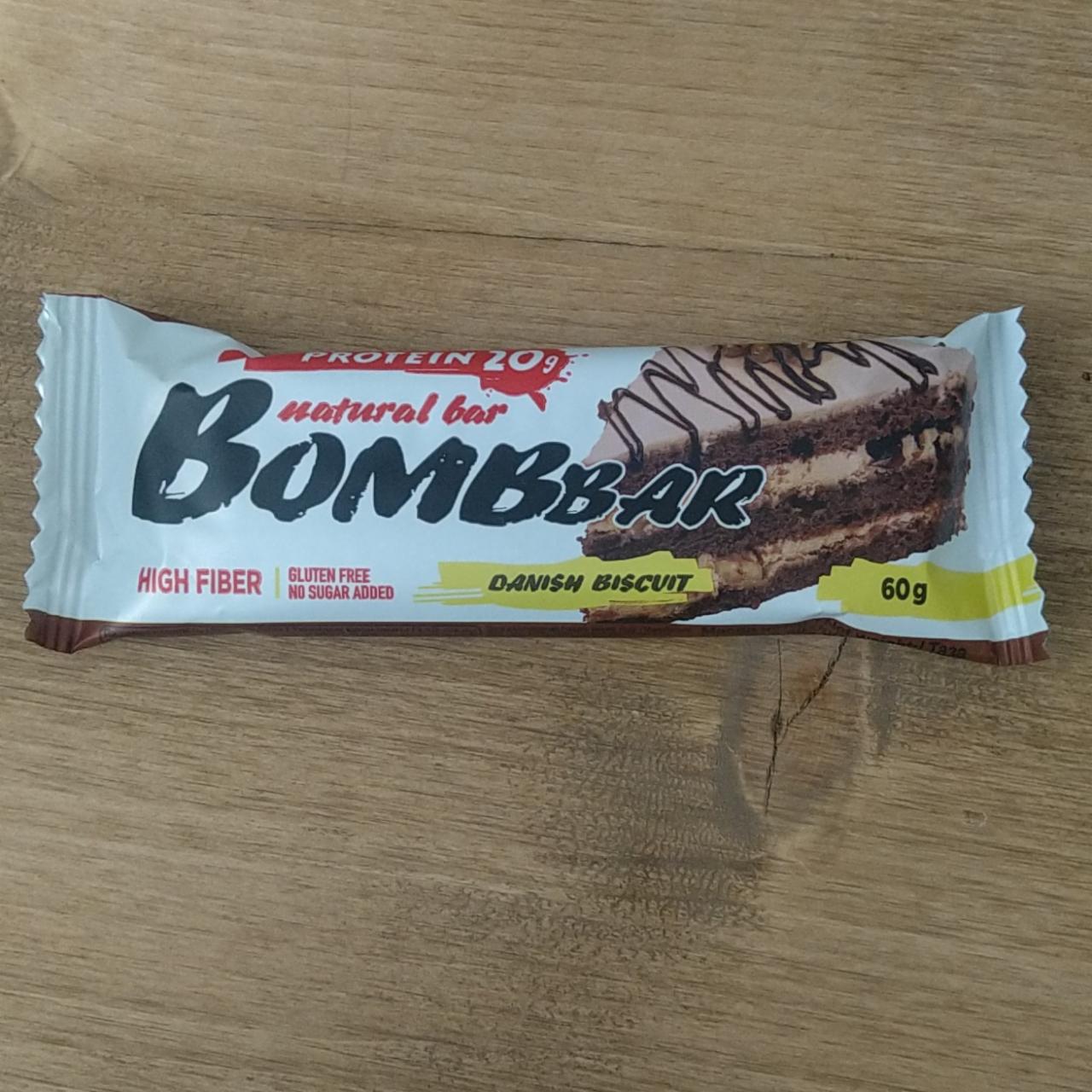 Фото - Протеиновый батончик датский бисквит Danish biscuit Bombbar