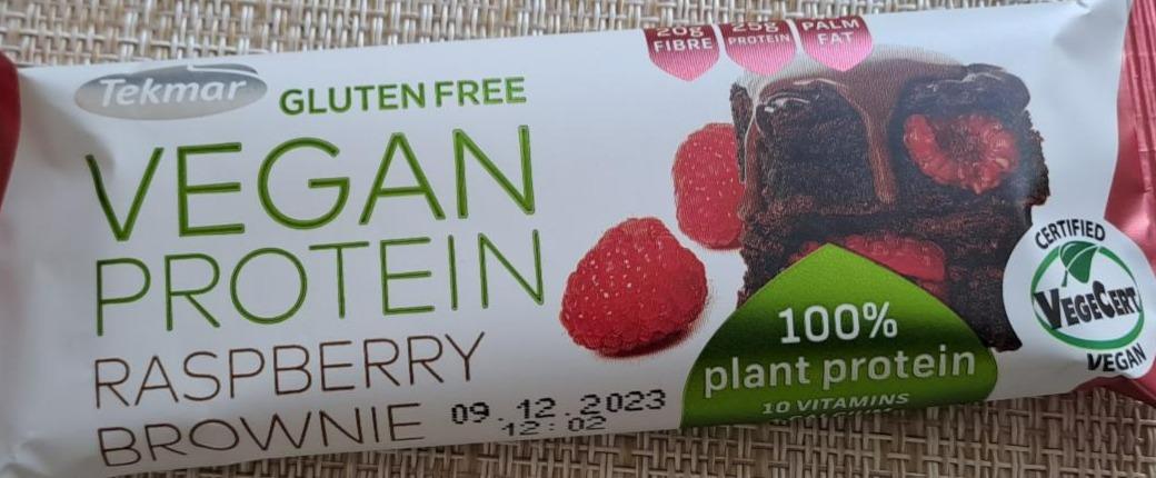 Фото - Vegan Protein Raspberry Brownie gluten free Tekmar