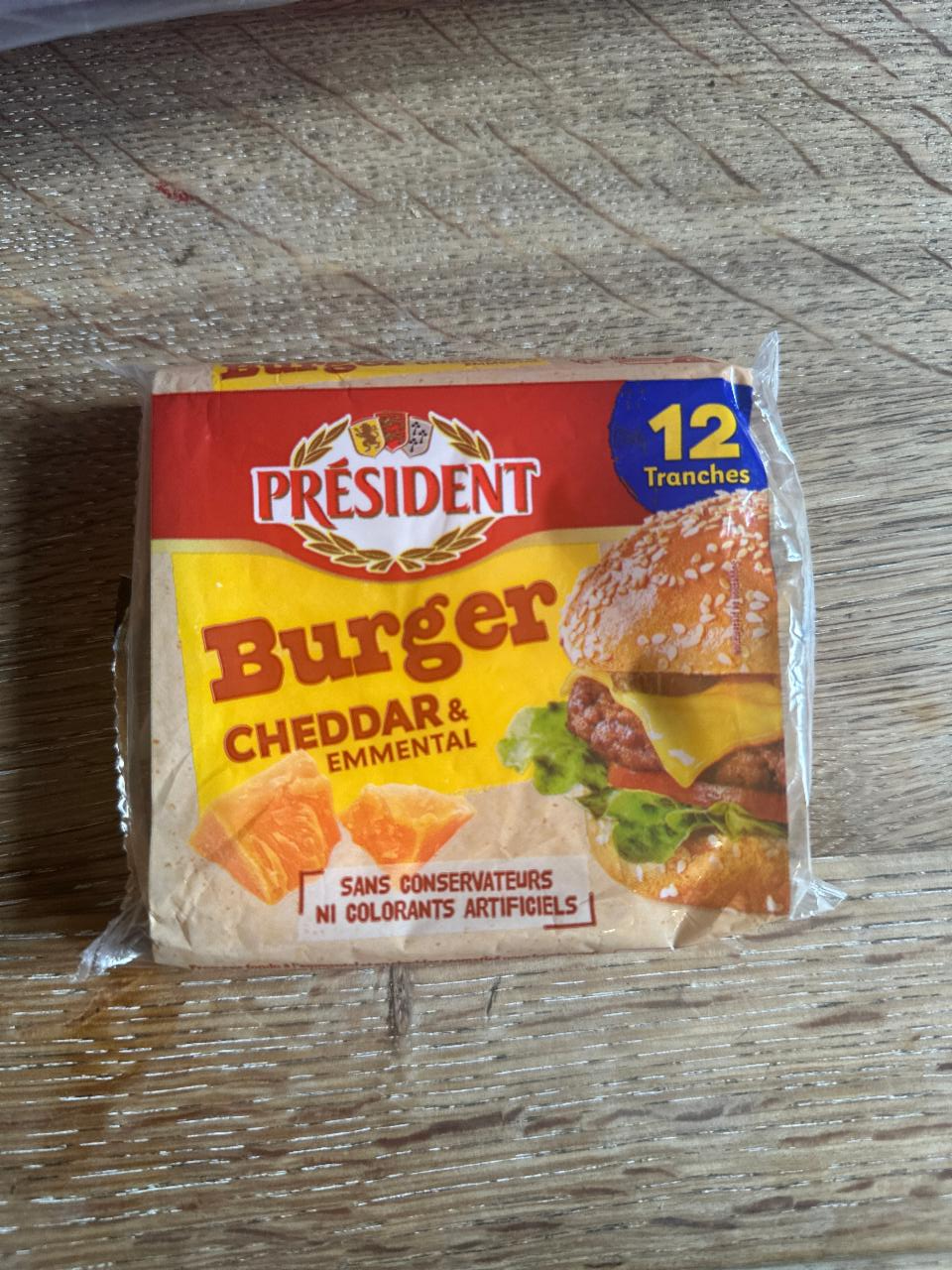 Фото - Плавленый сыр Burger cheddar&emmental President