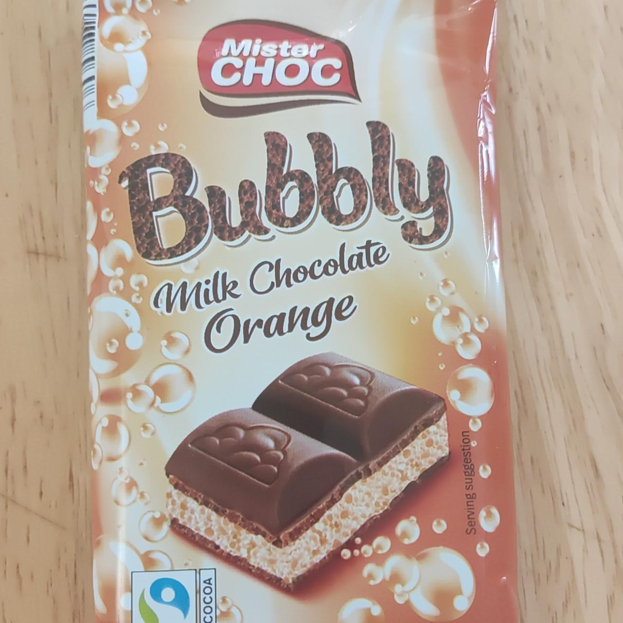 Фото - Bubbly milk chocolate orange Mister Choc