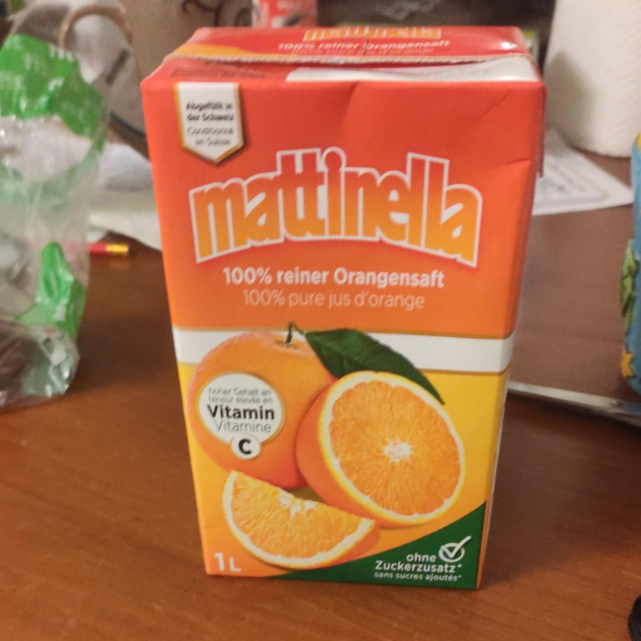 Фото - Апельсиновый сок Mattinella