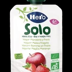 Фото - детское питание йогурт яблоко клубника Hero