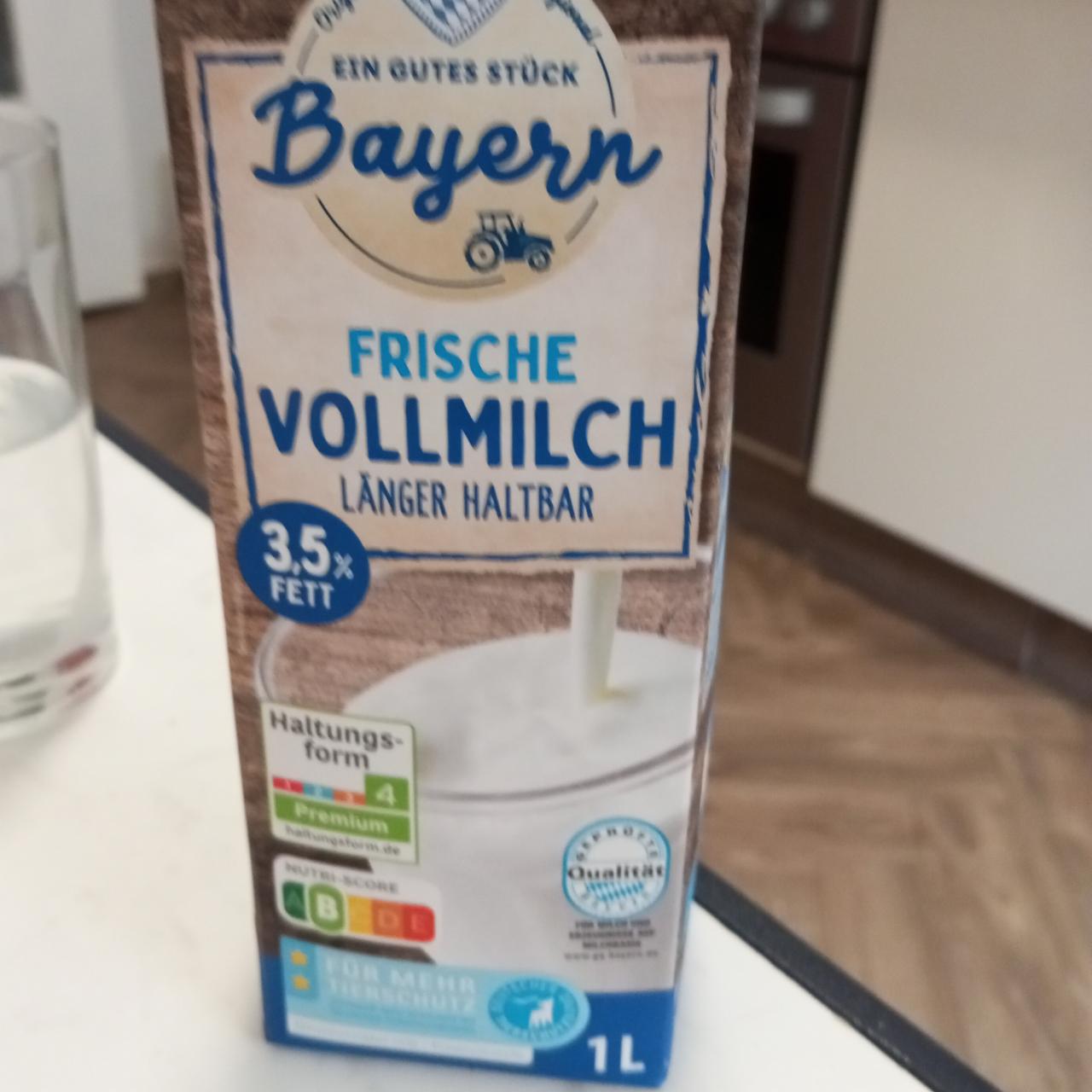 Фото - молоко цельное 3,5% Bayern