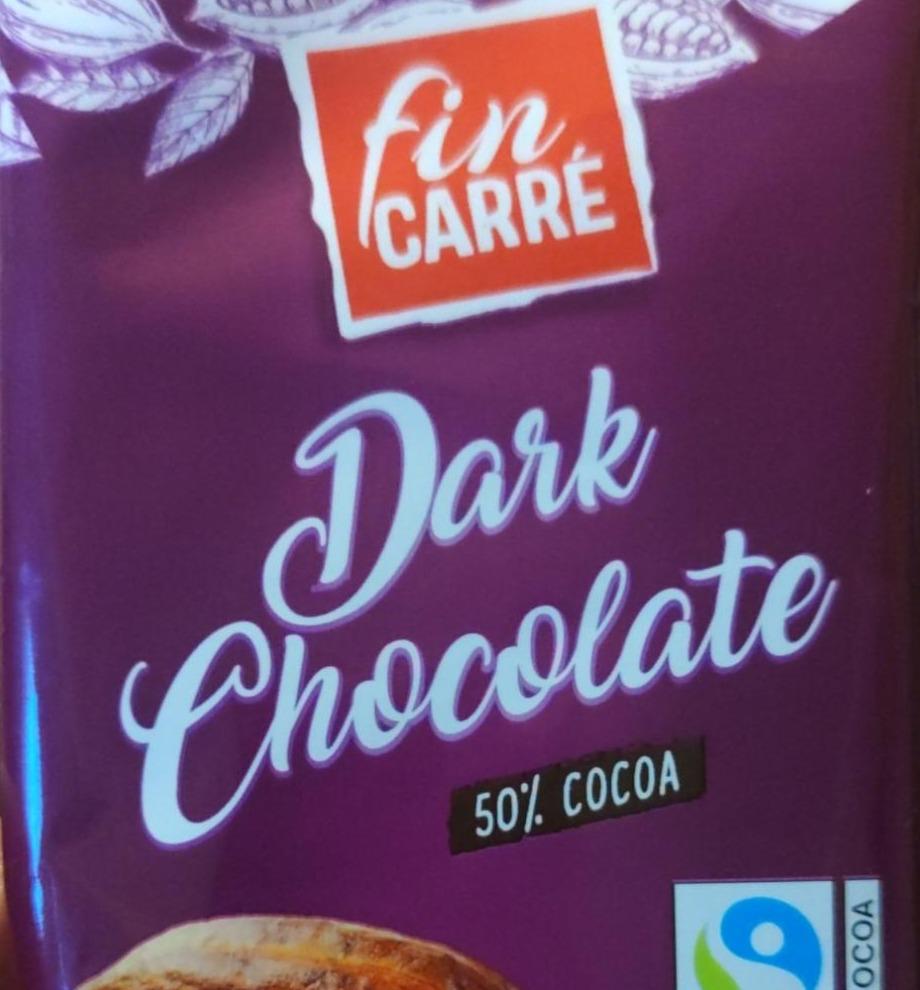 Фото - шоколад Dark Chocolate 50% cocoa Fin Carré