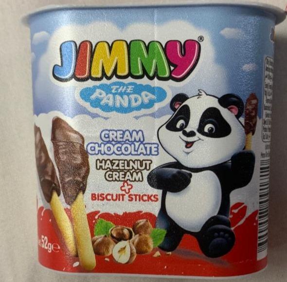 Фото - Cream chocolate hazelnut cream+biscuit sticks Jimmy the Panda