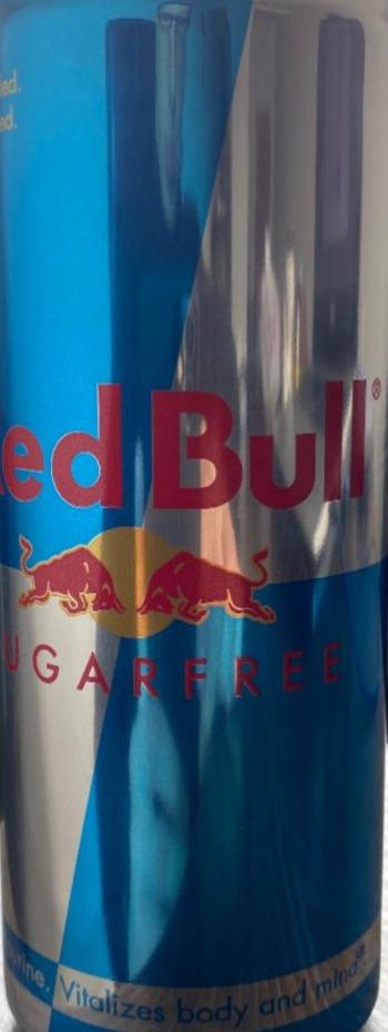 Фото - напиток газированный с таурином и кофеином sugar free Red bull
