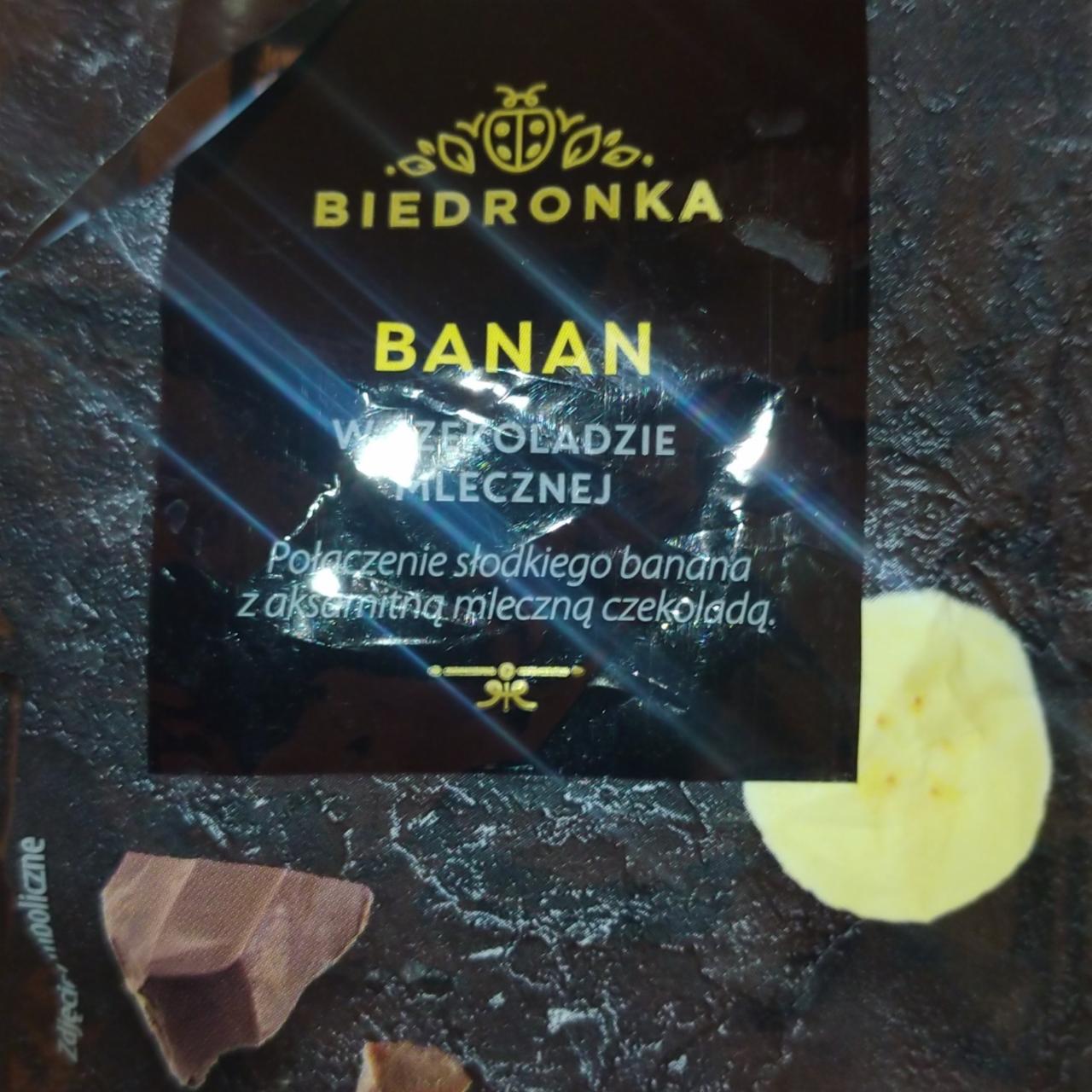Фото - Banan w czekoladzie mlecznei Biedronka