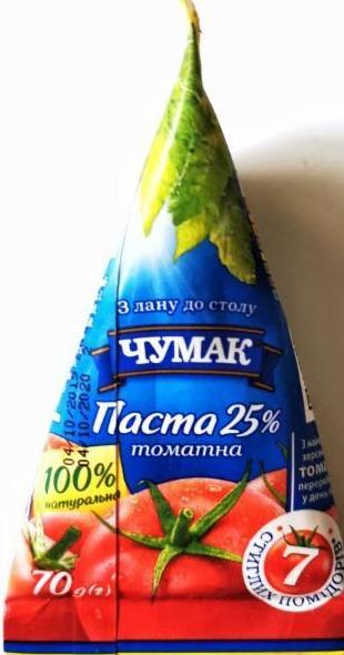 Фото - Паста томатная 25% Чумак