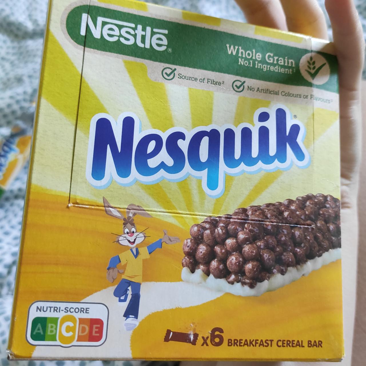 Фото - батончик цельноезрновой завтрак с молочной основой несквик Nestlé