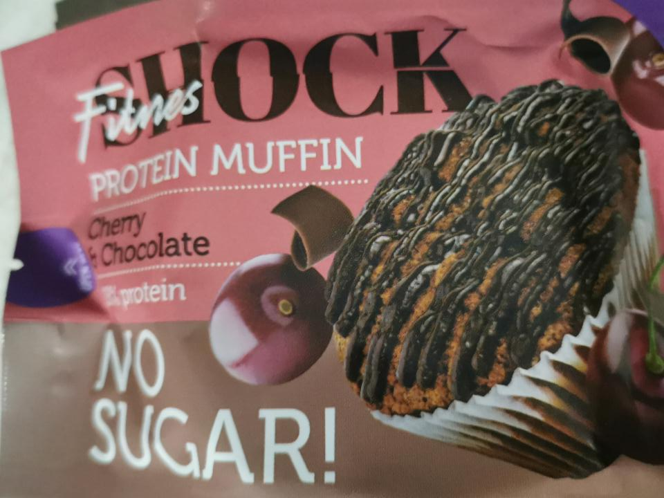 Фото - протеиновый кекс маффин шоколад вишня FitnesShock