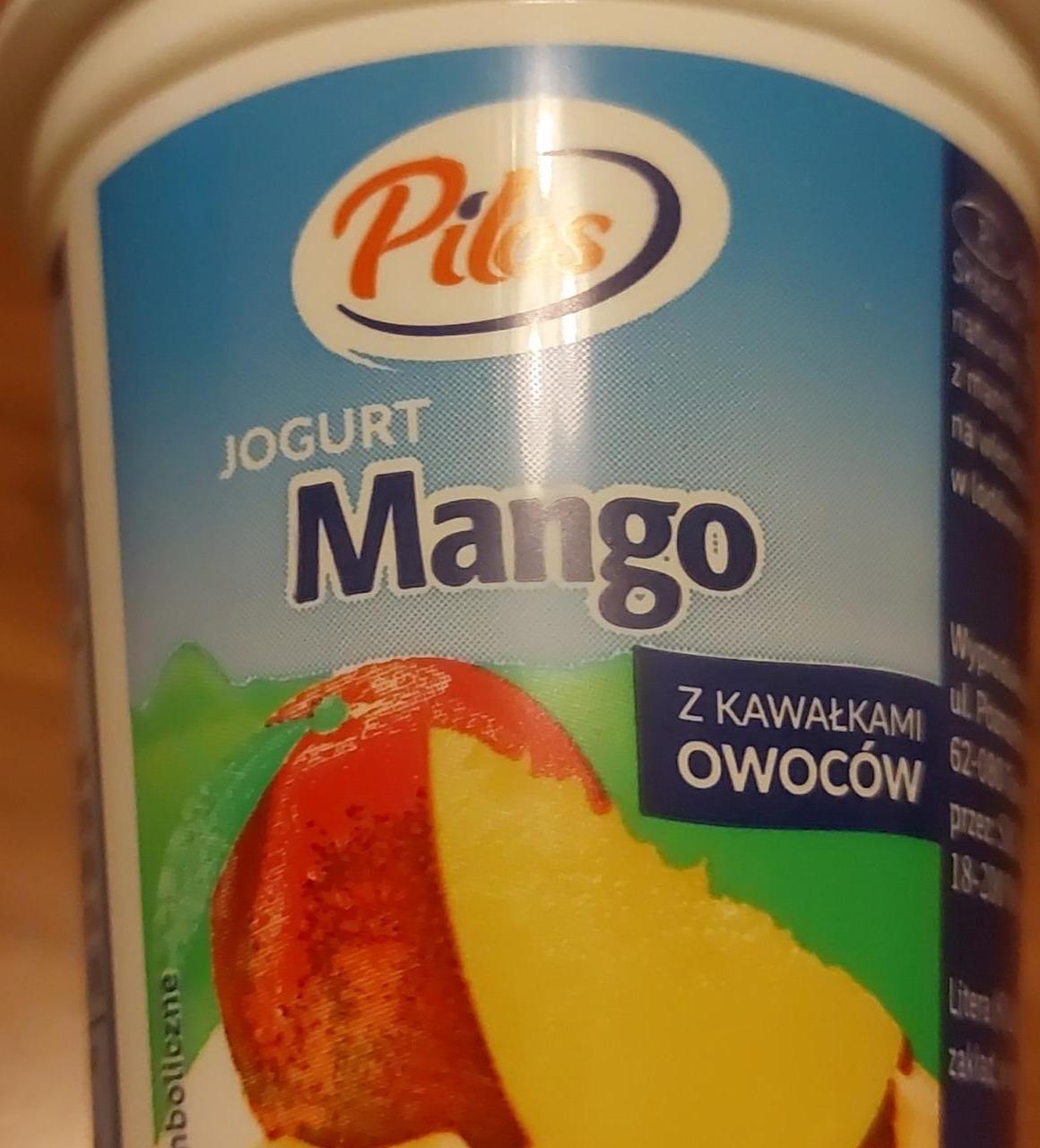 Фото - Йогурт с кусочками фруктов Манго Pilos