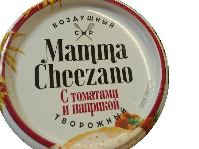 Фото - Сыр творожный Mamma Cheezano томат и паприка