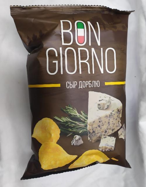 Фото - чипсы картофельные со вкусом сыр дорблю Bon Giorno