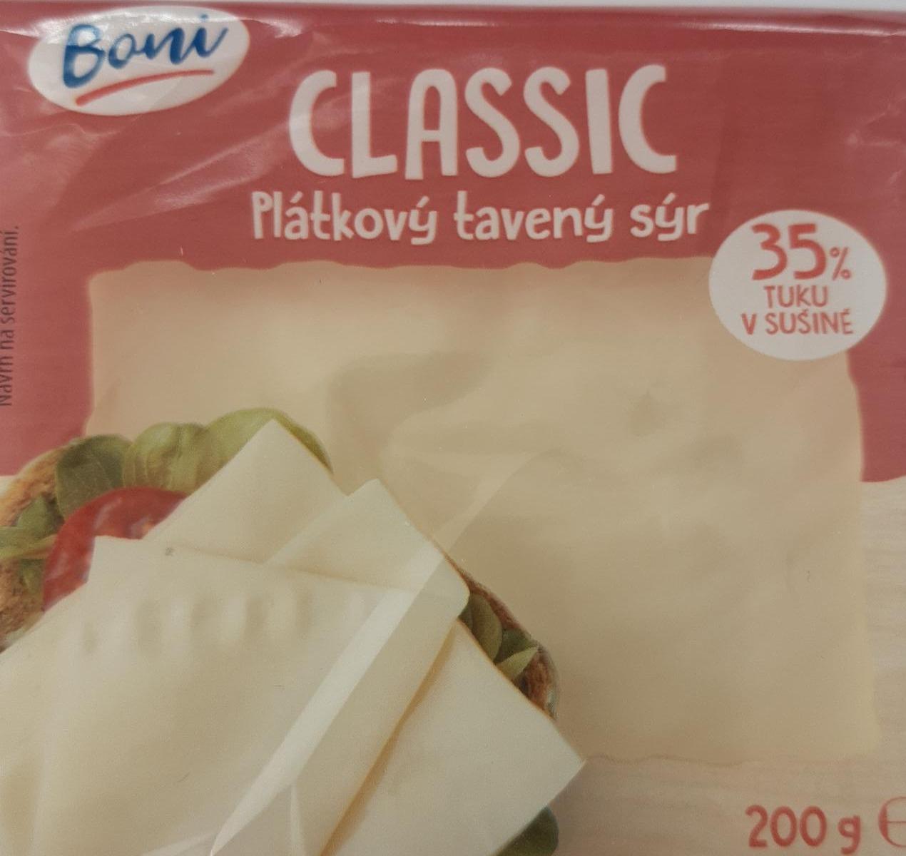 Фото - Сыр плавленый 35% ломтиками Classic Boni