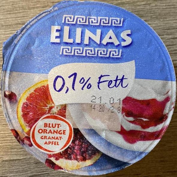 Фото - Joghurt 0.1% Fett Blut-Orange Granat-Apfe Elinas