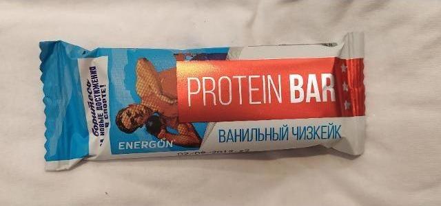Фото - батончик Protein Bar ванильный чизкейк Energon