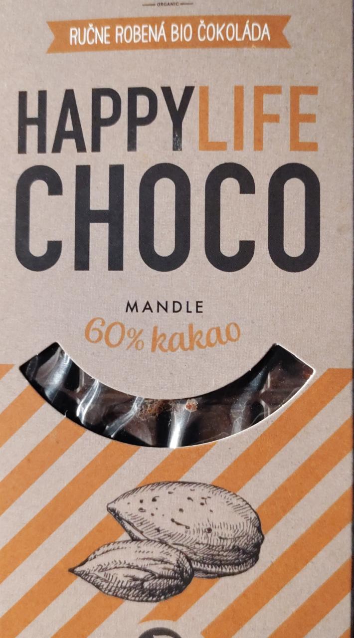 Фото - Шоколад 60% какао с миндалем Choco Mandle HappyLife