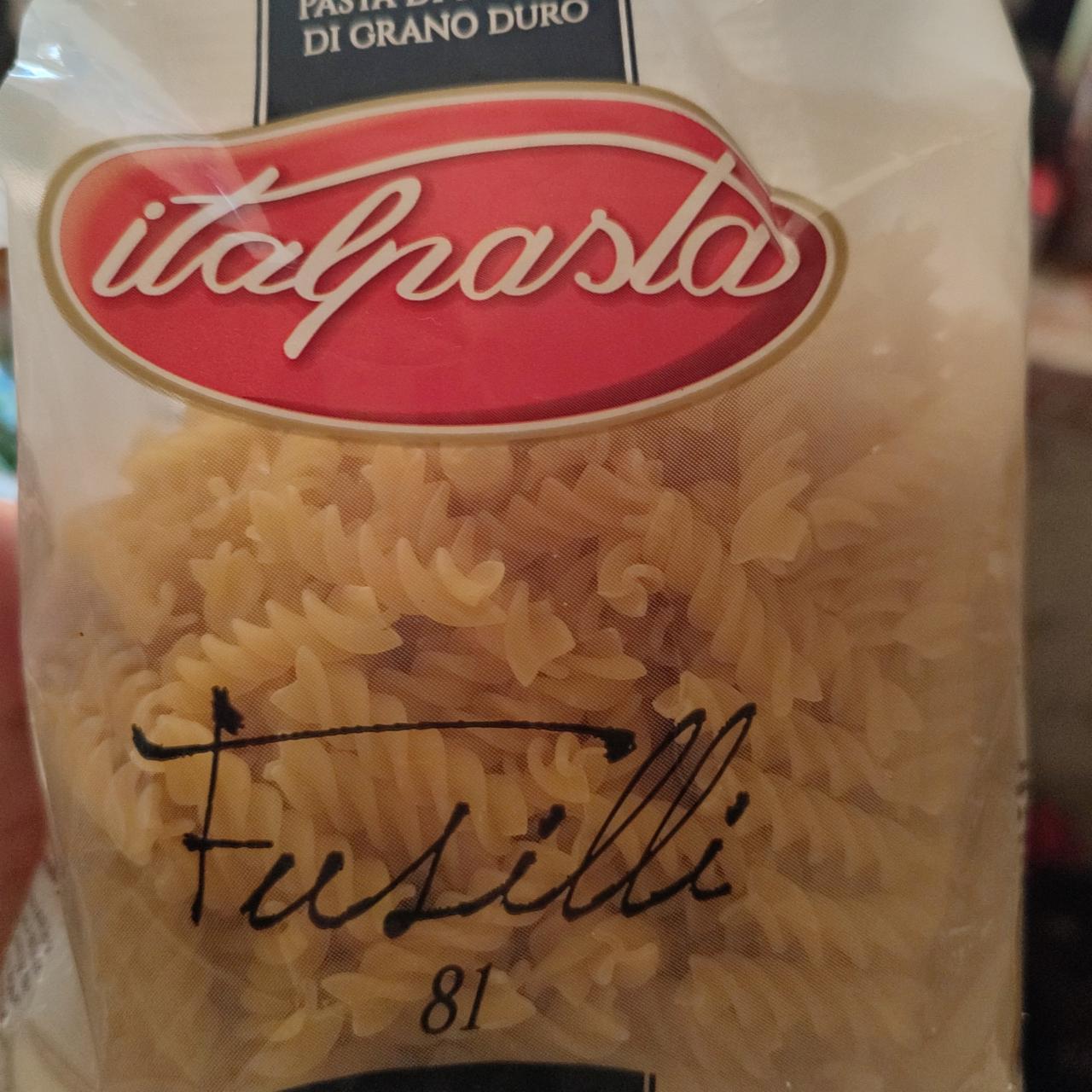 Фото - макароны из твердых сортов пшеницы фузилли Italpasta
