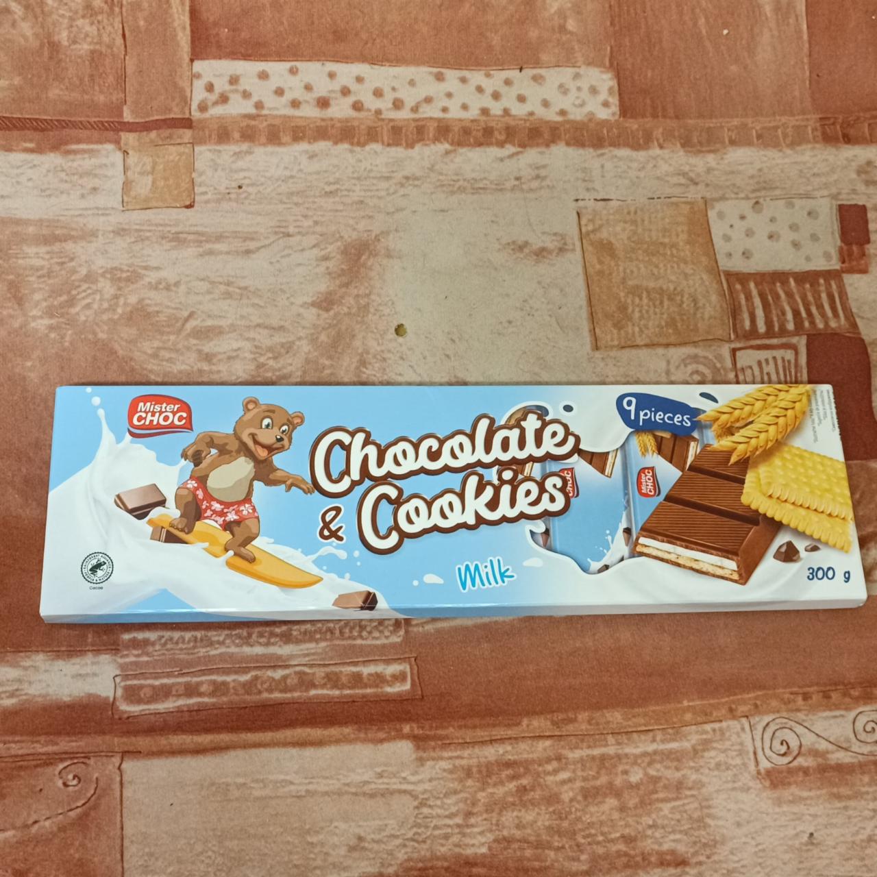 Фото - Шоколад с печеньем и молочной начинкой Mister Choc