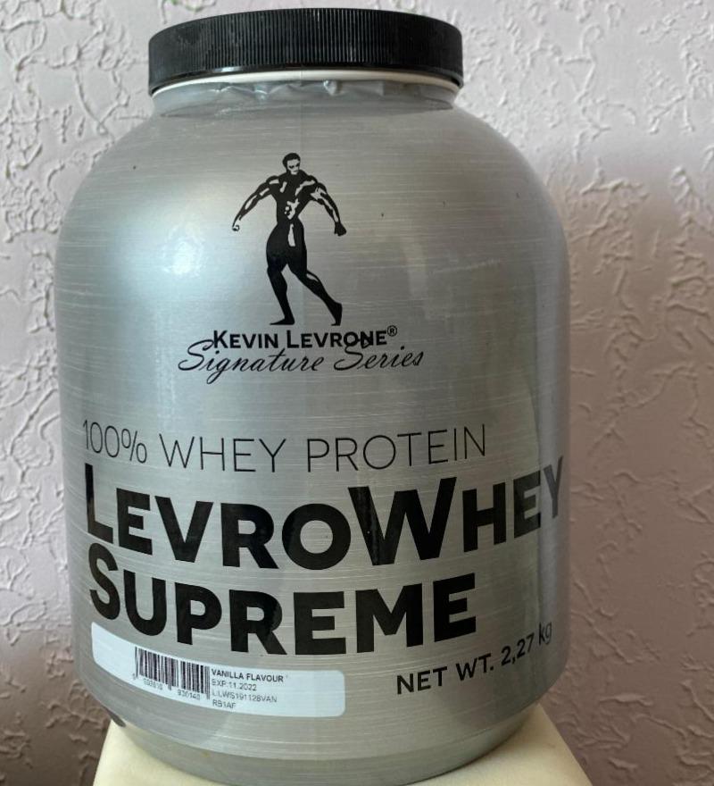 Фото - LevroWhey Supreme 100% whey protein vanilla Kevin Levrone