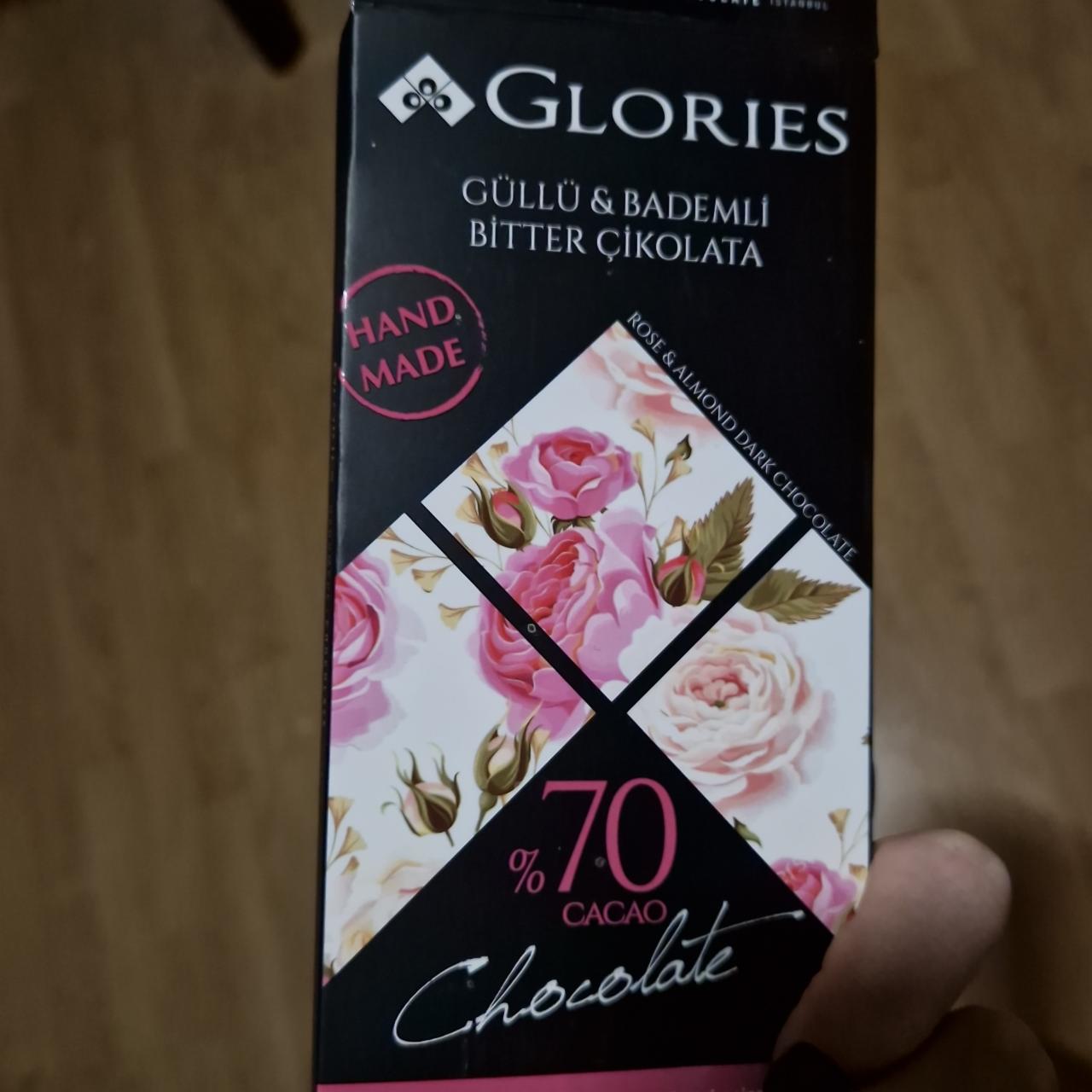 Фото - 70% cacao шоколад с розой Glories