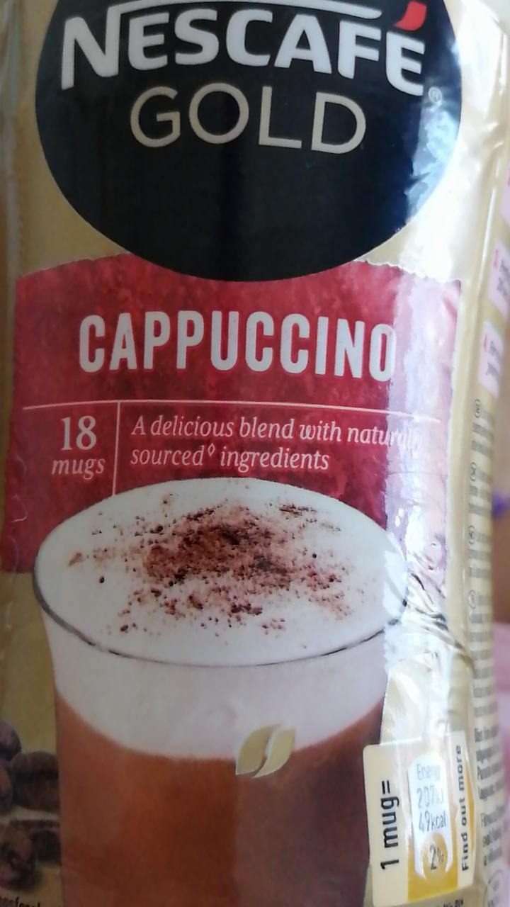 Фото - растворимый кофе капучино Nescafe gold